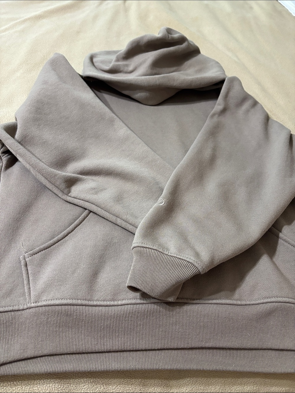 PacSun Men's Taupe Hooded Pullover Sweater